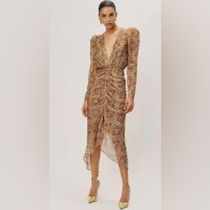 Ronny Kobo 
Brown Astrid Dress